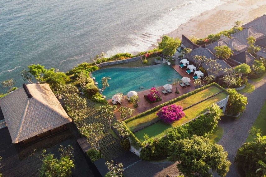 Bvlgari Resort Bali aerial view