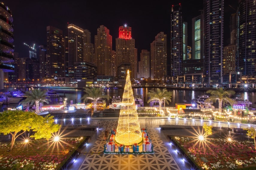 Christmas evening in Dubai