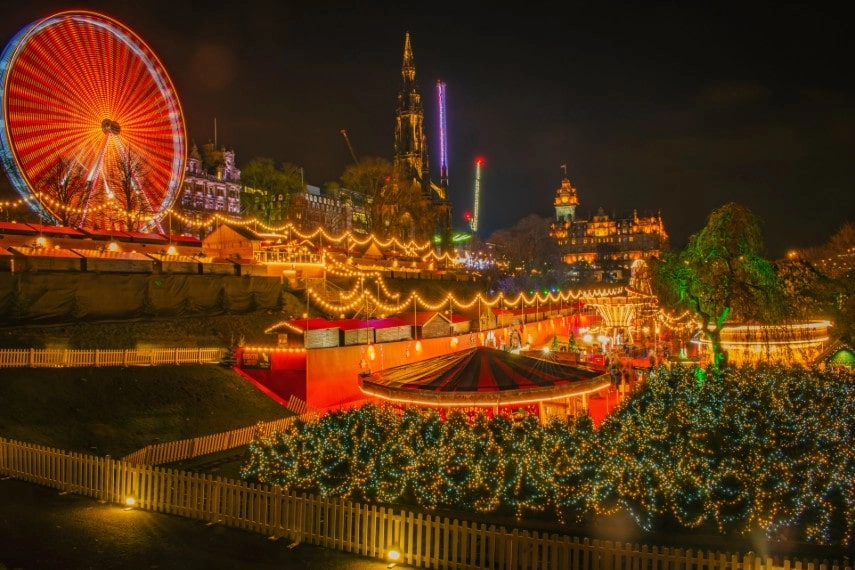 Edinburgh Christmas Market in Europe