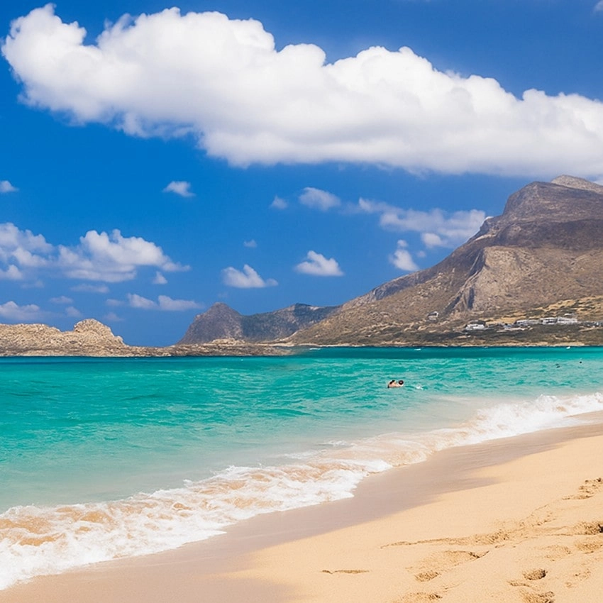 Falassama beach in Crete