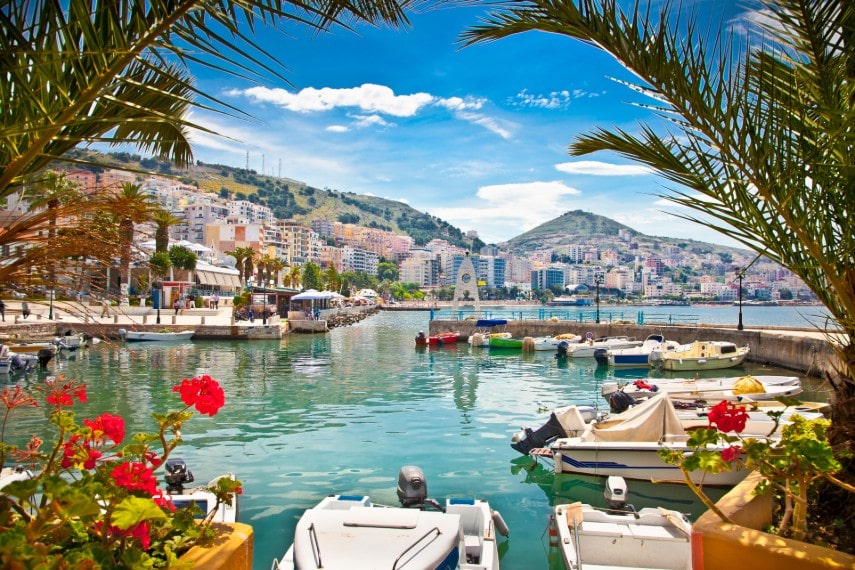 Saranda city, Albania