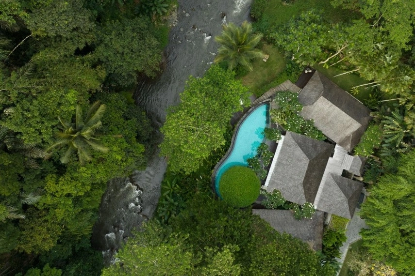 Mandapa, a Ritz-Carlton Reserve aerial view