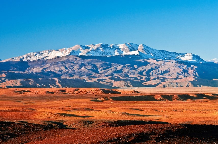 Mountain landscape in Morocco, Europe to visit in May