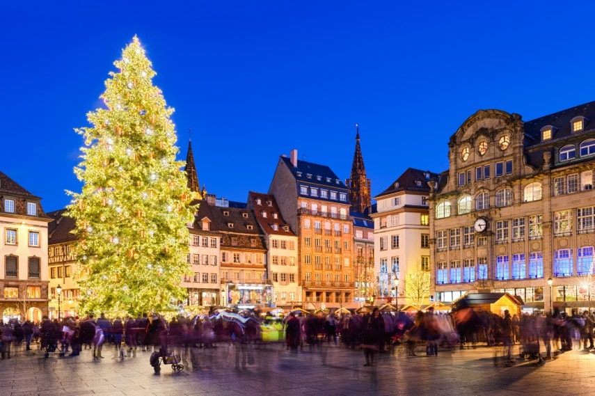 Christmas market in Strasbourg, France 
