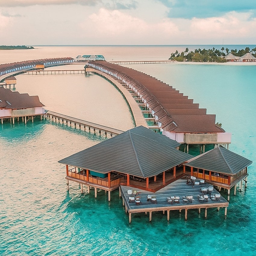 Maldives resort in January