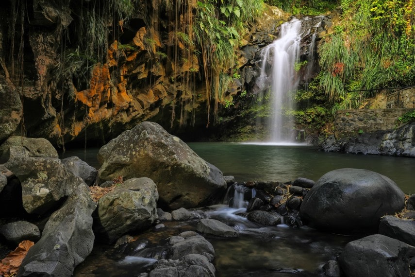 Annandale waterfalls on Grenada Island