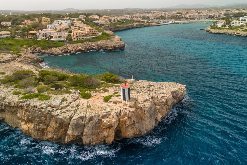 Aerial view at Balearic Islands, Spain