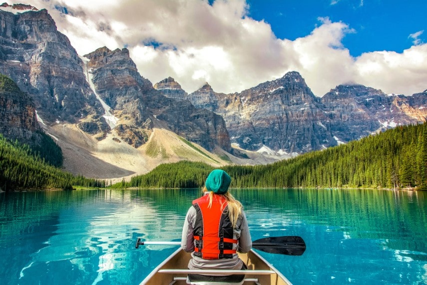 Moraine Lake, Canada, a best solo holiday destination