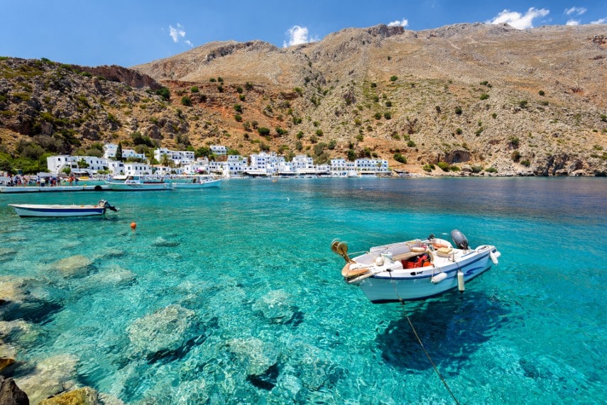 Crete island to visit in Europe in December