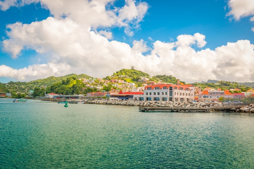 Beautiful landscape of Grenada in Ocotber