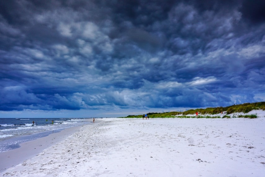 Dueodde Beach on the island of Bornholm, Denmark