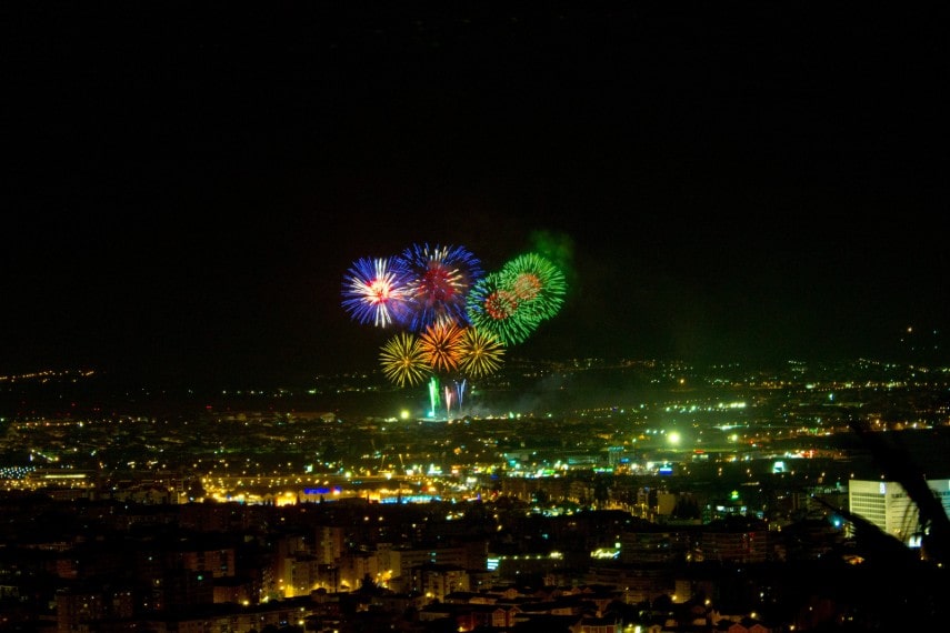 fireworks,festivals in Granada 