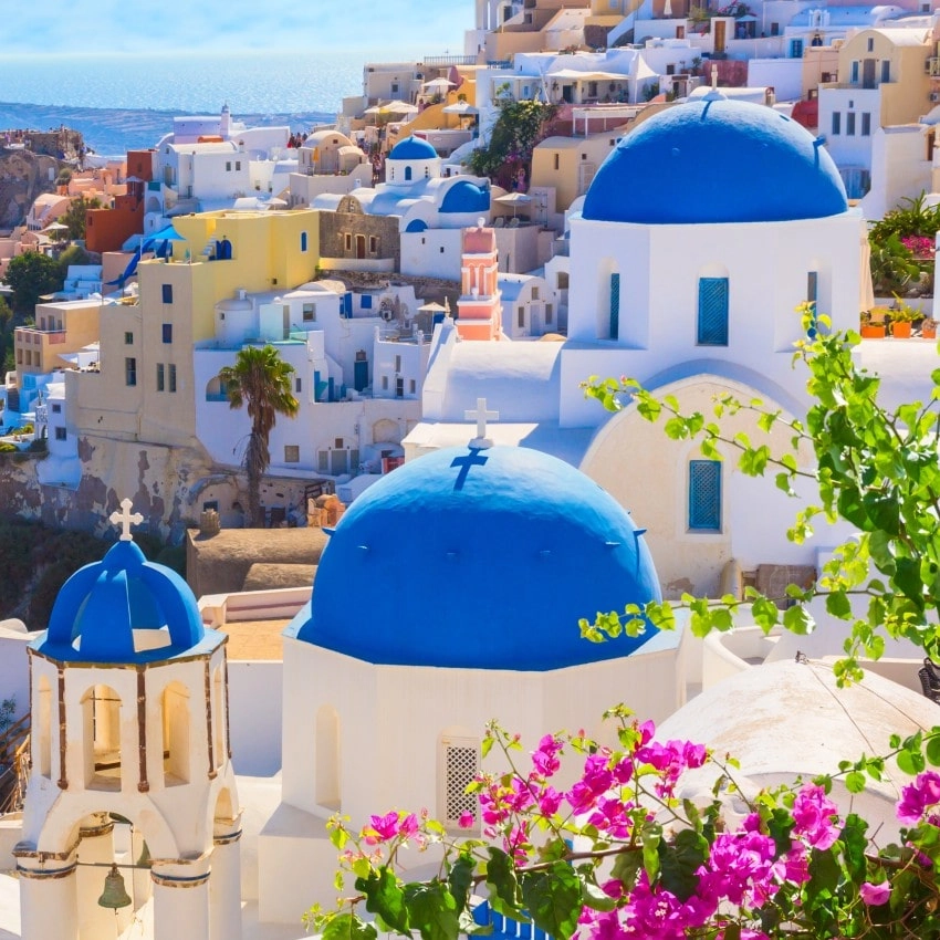 Santorini island in Greece