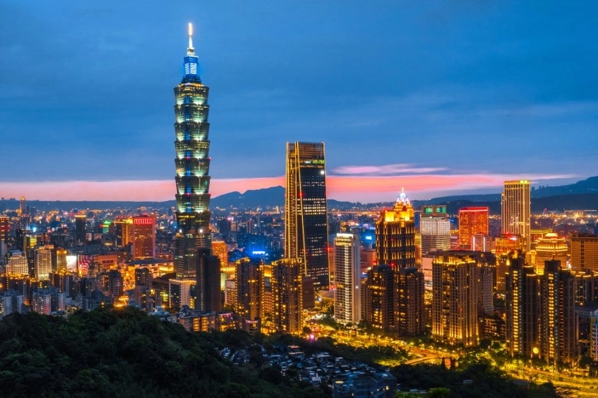 Taipei 101 building of Taipei financial city ,Taiwan