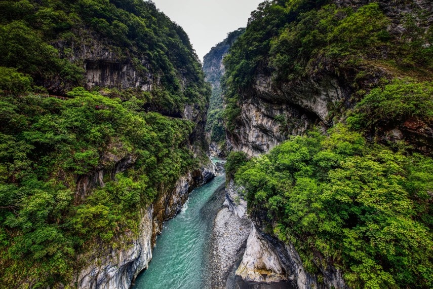View of Taroko Gorge in Taroko National Park Hualien, Taiwan