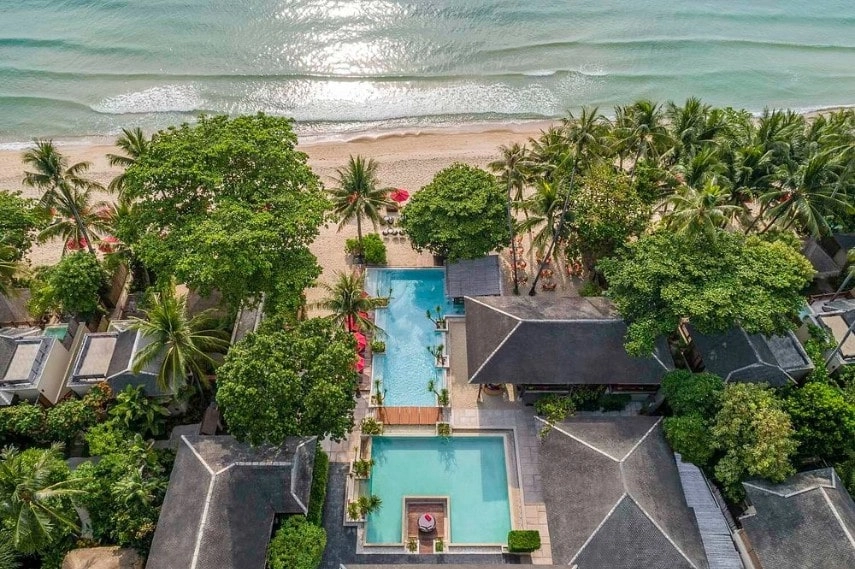 Anantara Rasananda Koh Phangan Villa aerial view