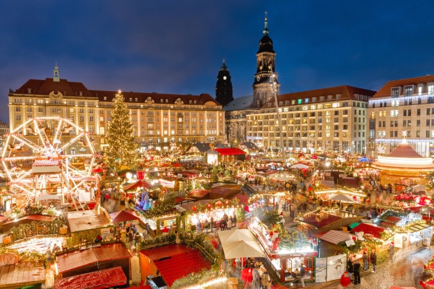 Christmas Market in Dresden in Germany