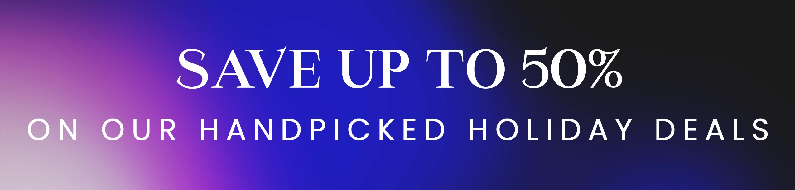 holiday deals banner