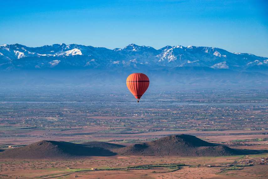 A Fine Spring day in Marrakech, Morocco In March