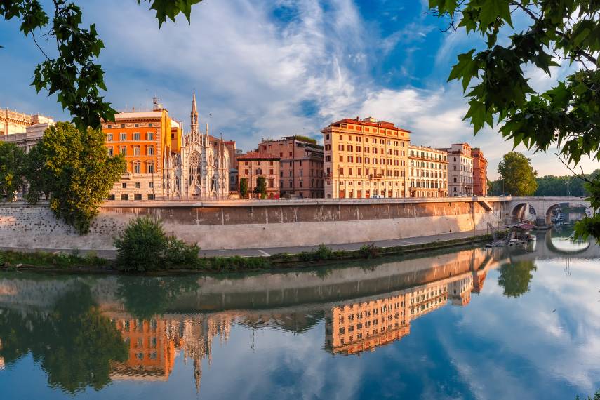 Visit at Prati, Rome in February