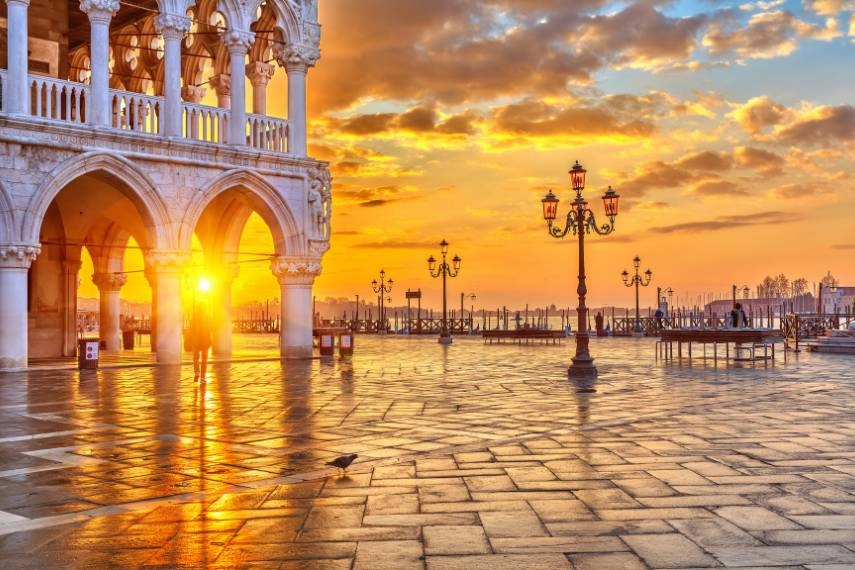 Sunrise in St. Mark’s Square, Venice