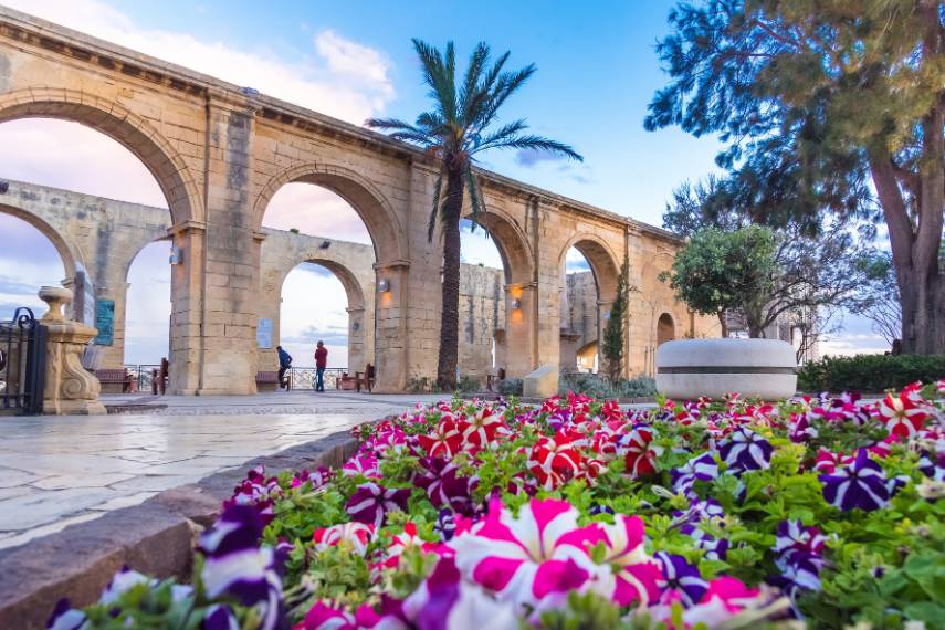 Visit at Upper Baraka garden Valletta, Malta