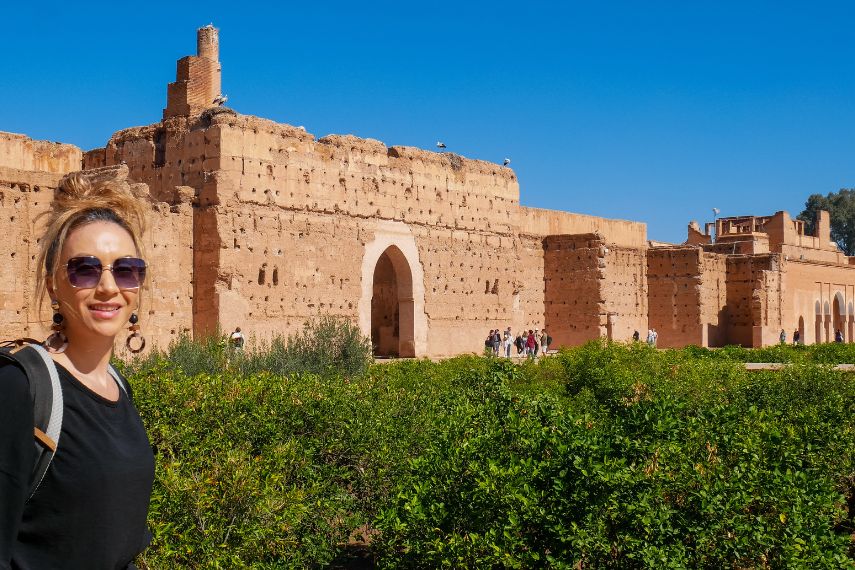 Visit at El Badi Palace Marrakech in February