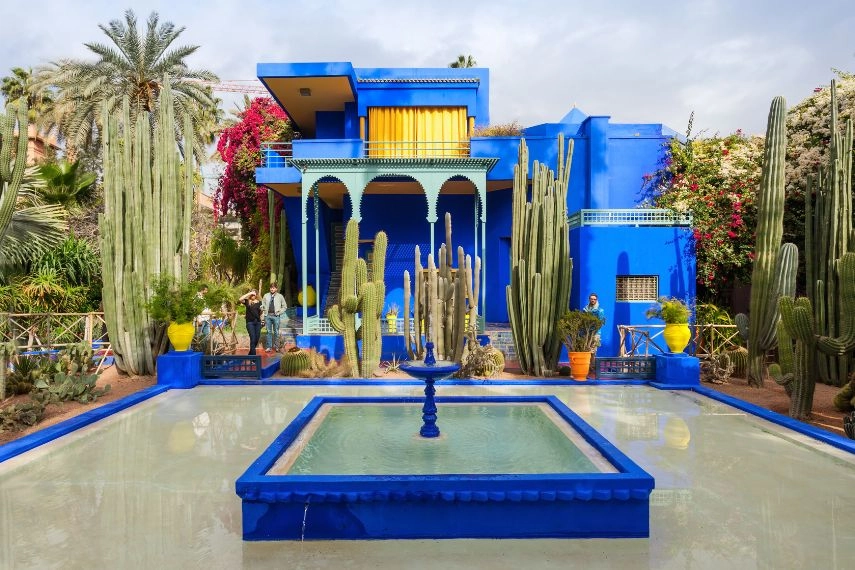 Visit at Jardin Majorelle in February