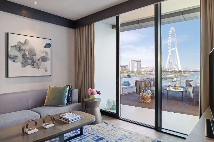 Two-Bedroom Jacuzzi Pool Sea View Suite with Balcony