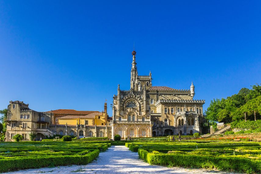 Bussaco palace located in the portuguese thermal region of Luso