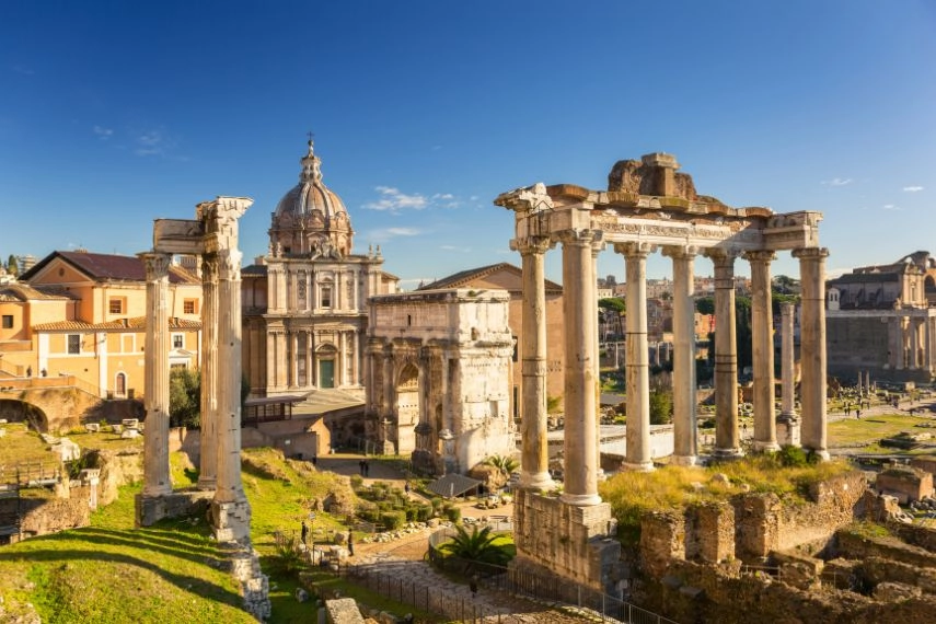 city square in ancient Rome