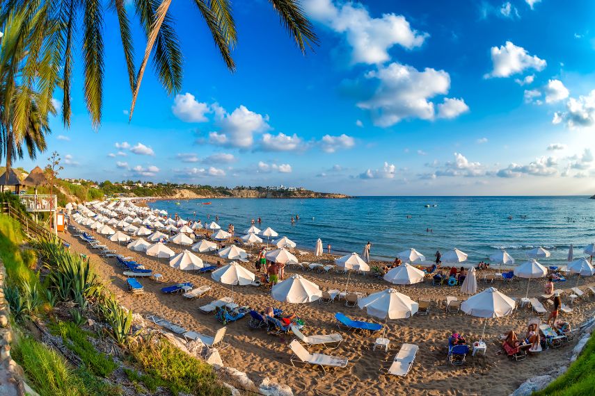 Coral Bay Beach. Paphos District, Cyprus