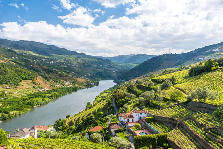 Douro river region in Portugal