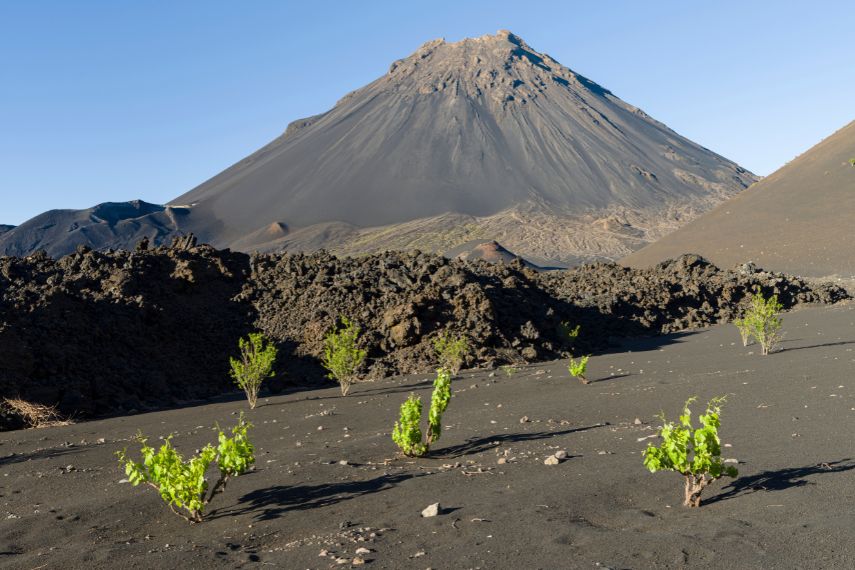 mount Pico do Fogo. Fogo Island (Ilha do Fogo), part of Cape Verde