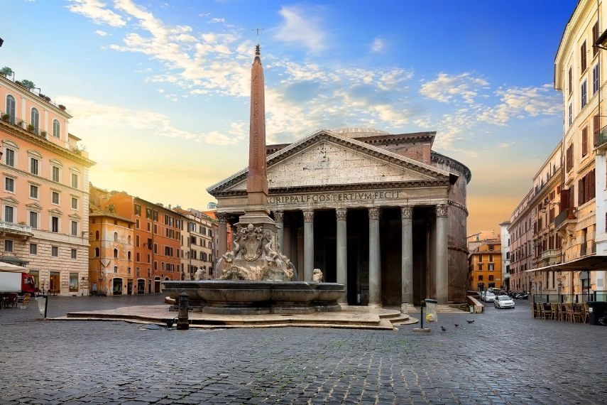 Pantheon and fountain, Rome