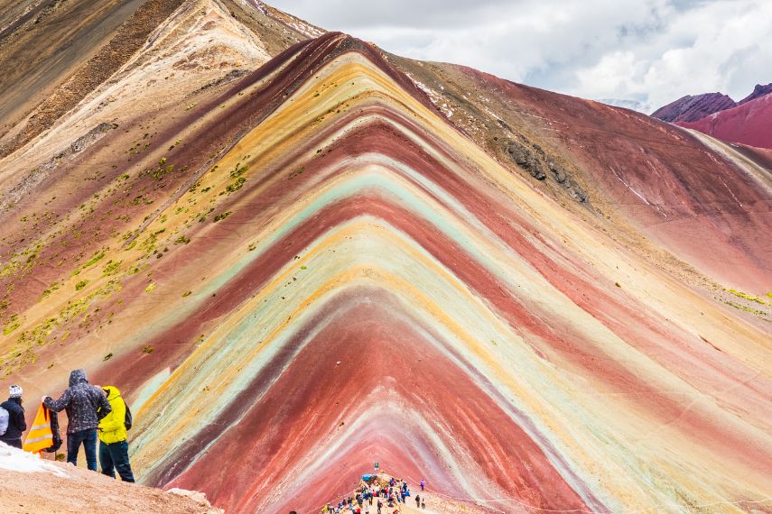 peak of the Vinicunca mountain