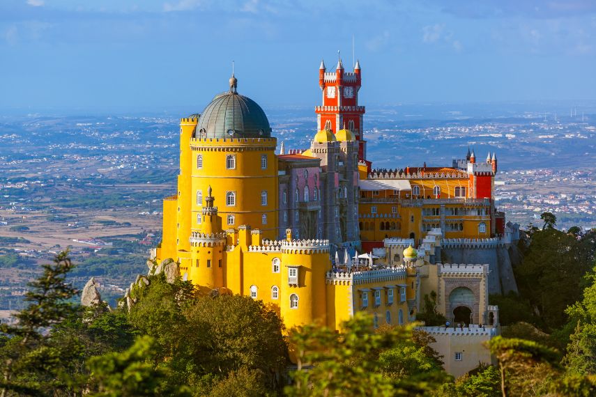 Visit at Pena Palace in Sintra, Portugal