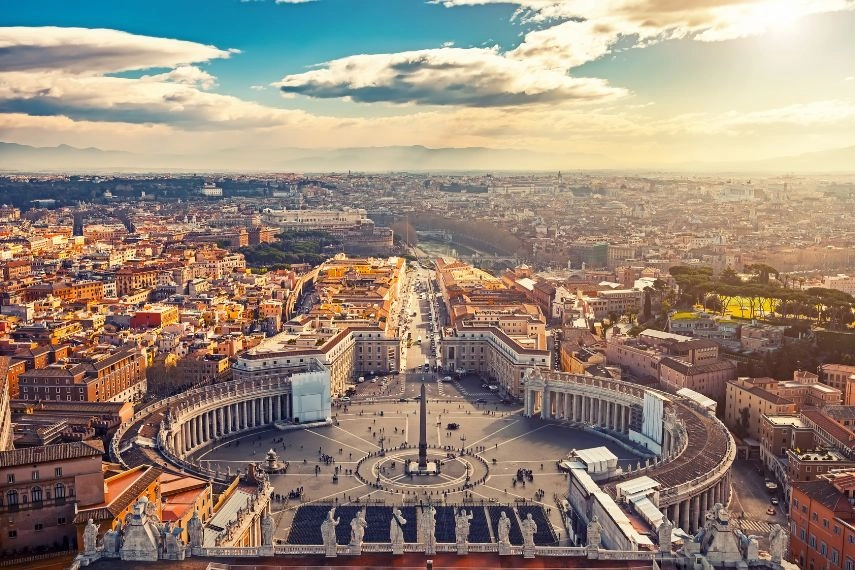 Saint Peter's Square in Vatican