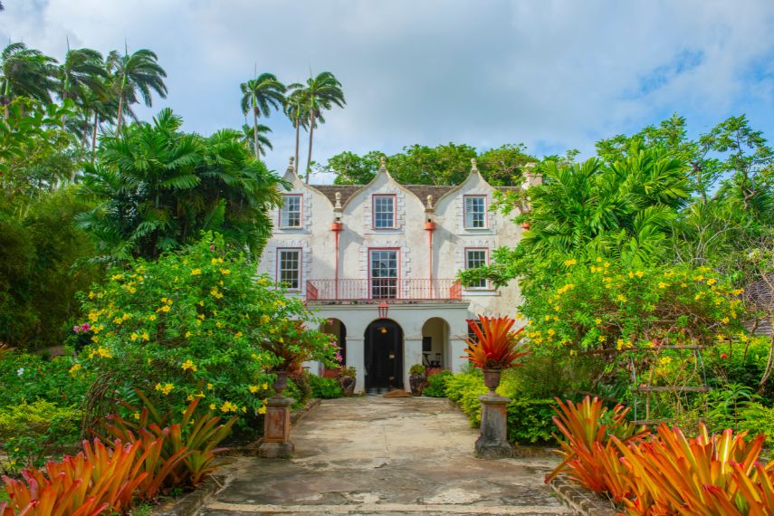 St. Nicholas Abbey is a plantation house with Jacobean style built in 1658 in St. Peter Parish, Barbados.