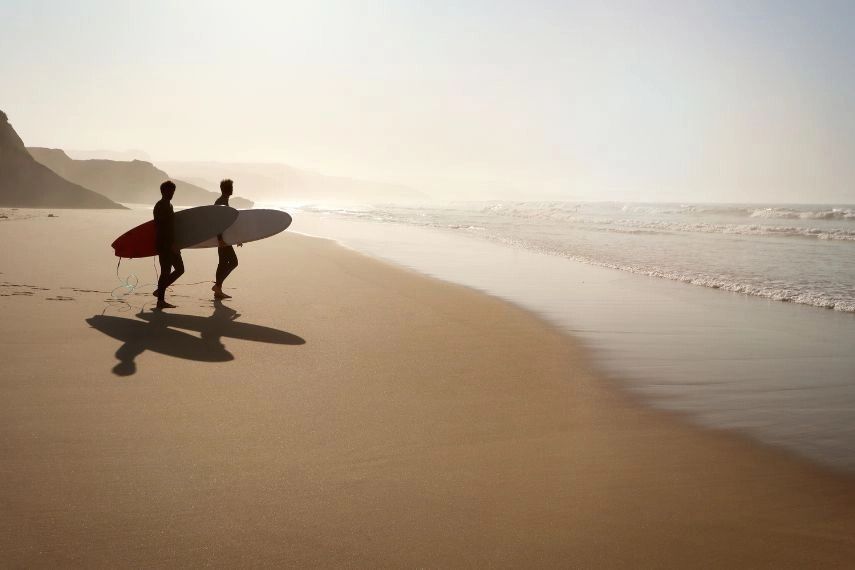 Surfer beach Praia do Lagido
