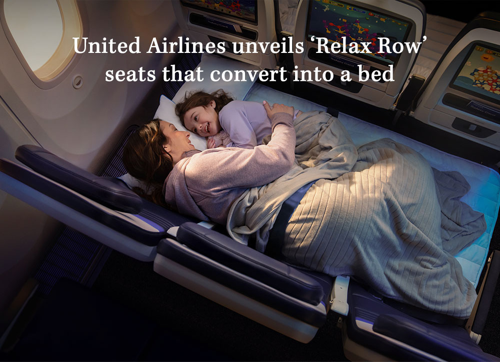 united airlines unveils relax row