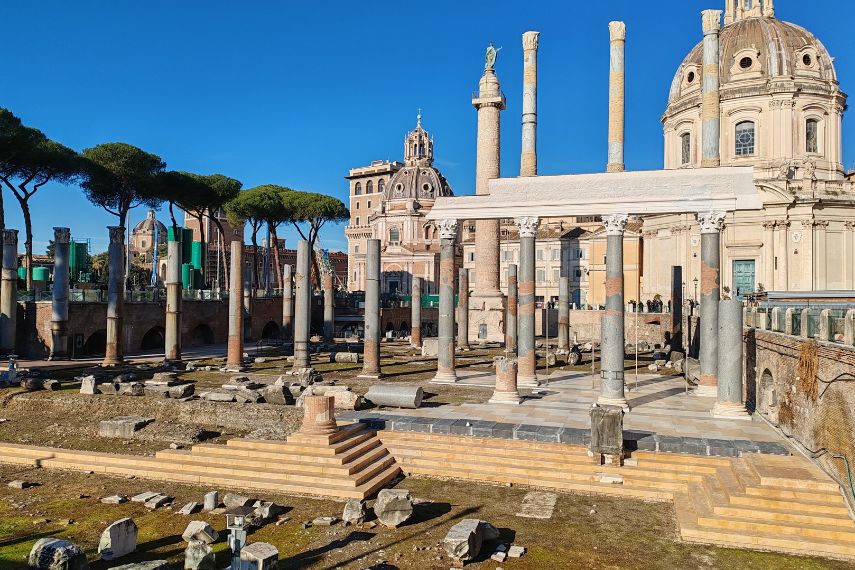 view of Trajan's Forum and Trajan's Column