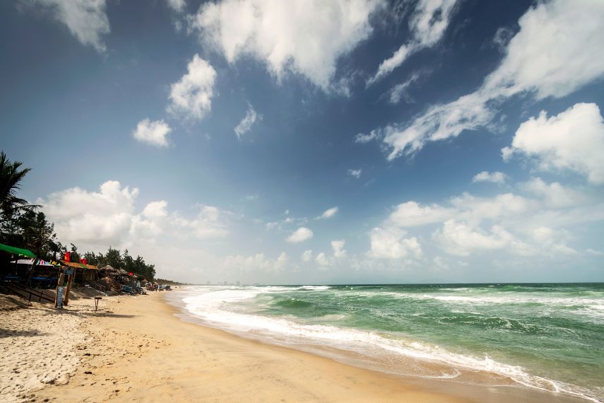 an bang beach view in Hoi An costline vietnam