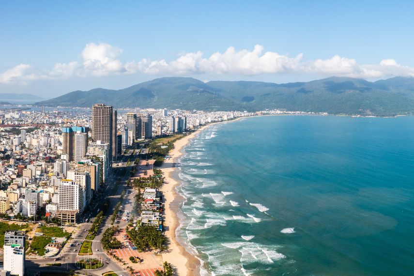 Beautiful beaches of Da Nang, Vietnam