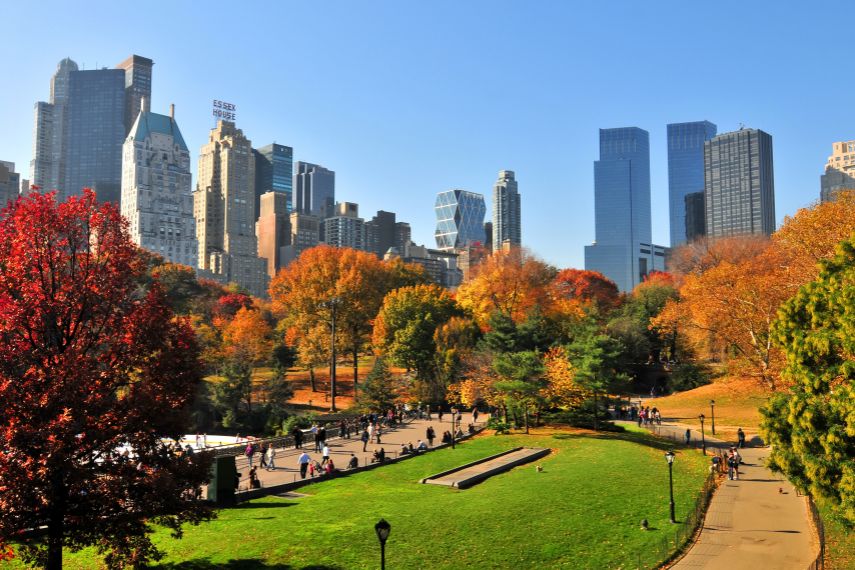 Central Park, New york in september