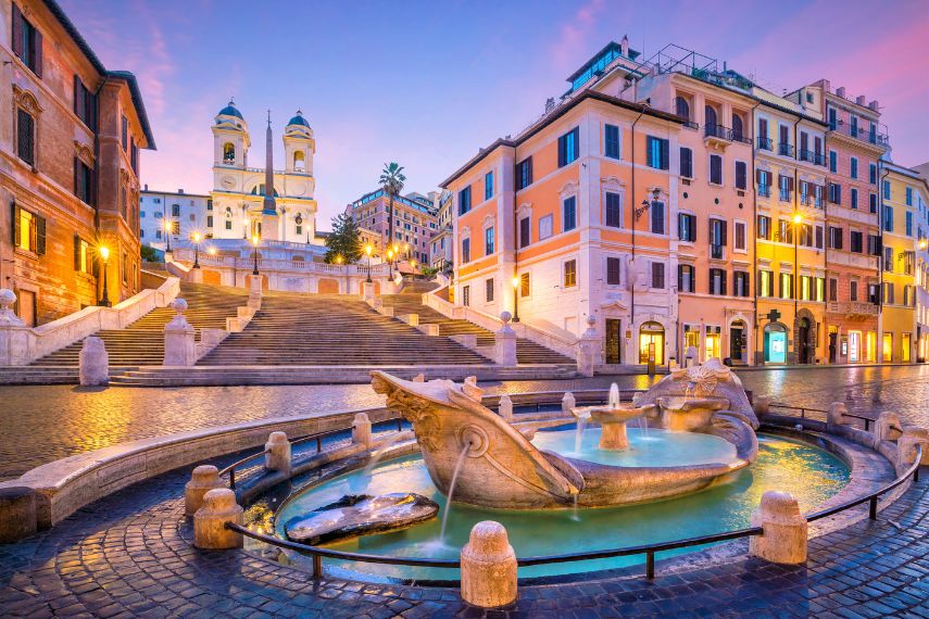 Spanish Steps in the morning, Rome
