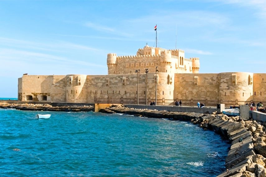 the fortress in Alexandria, Egypt