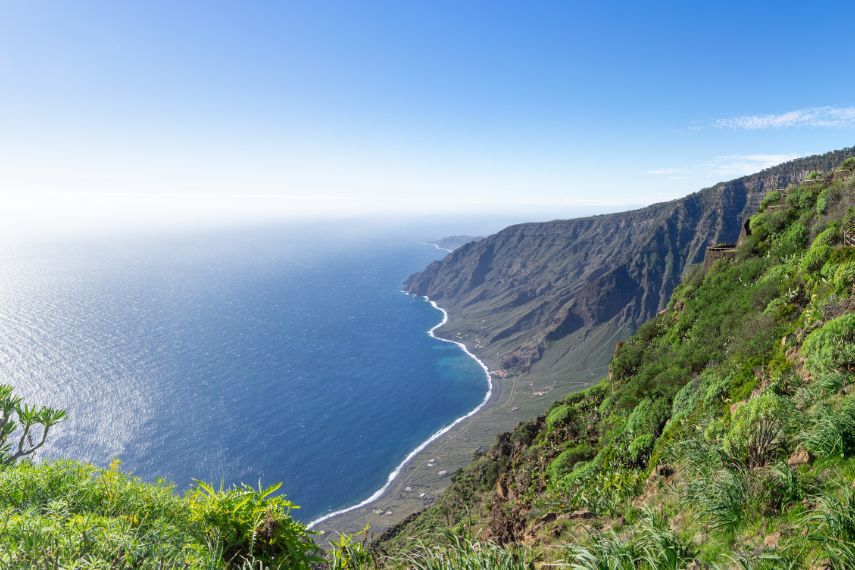 El Hierro - View into the bay of Las Playas