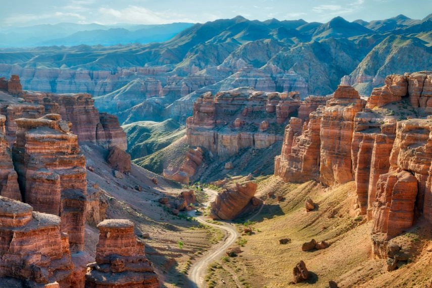 Charyn Canyon in South East Kazakhstan
