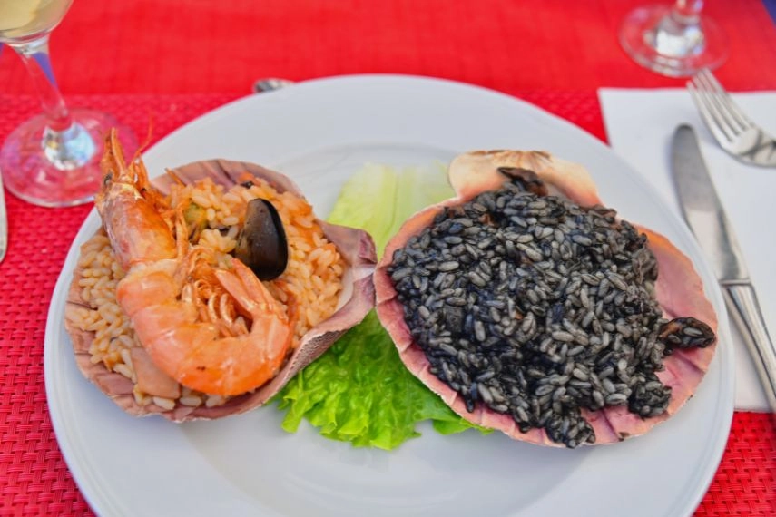 Croatian Black Risotto and Prawn Risotto, Famous Dalmatian Dishes in Croatia